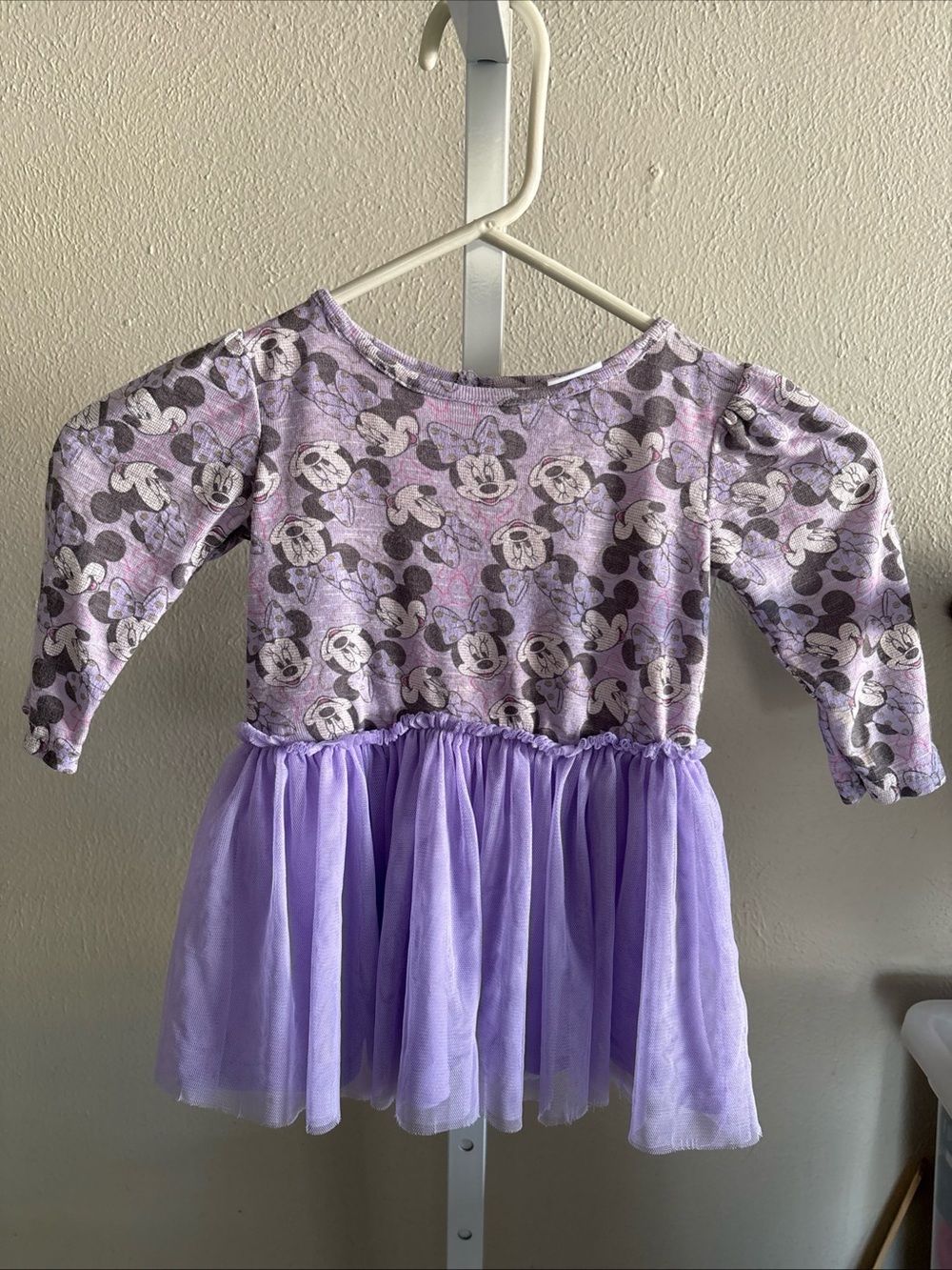 Lilac Minnie Mouse Tulle Dress Size 18 Month